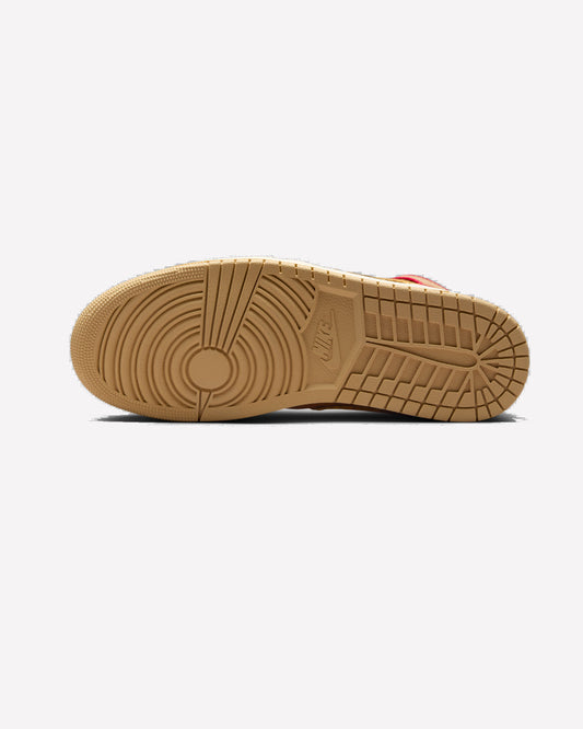 Jordan 1 Mid SE Cheeseburger — vista frontal
