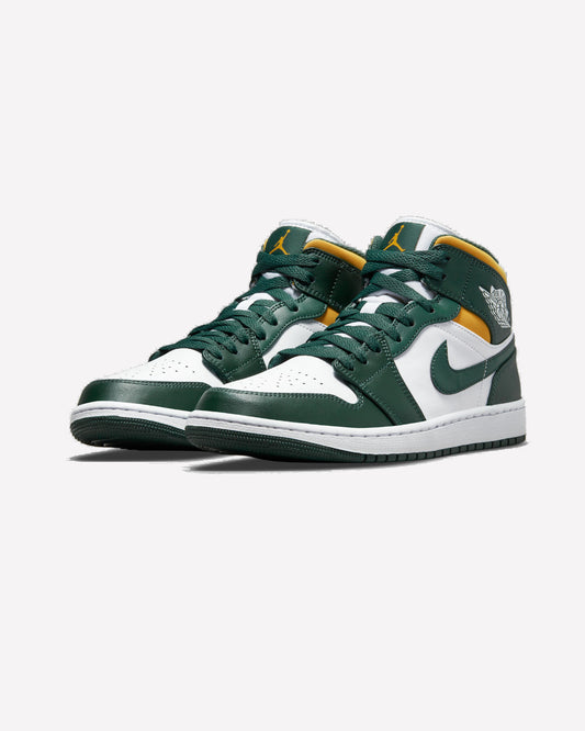 Jordan 1 Mid Sonics — detalle del logo