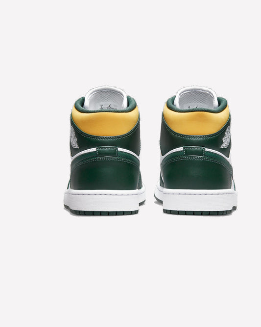 Jordan 1 Mid Sonics — detalle del talón