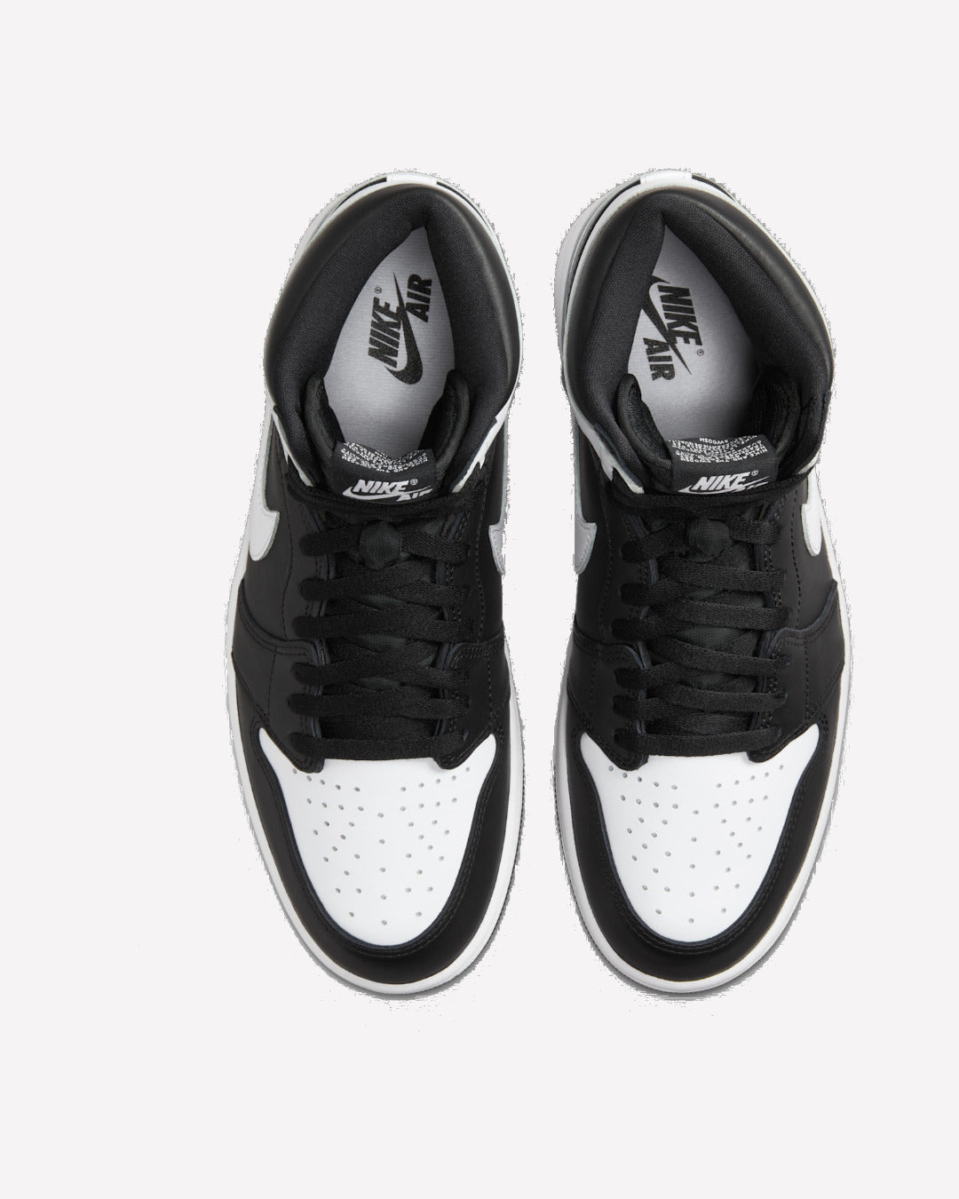 Jordan 1 Retro High OG Black White — vista de la suela