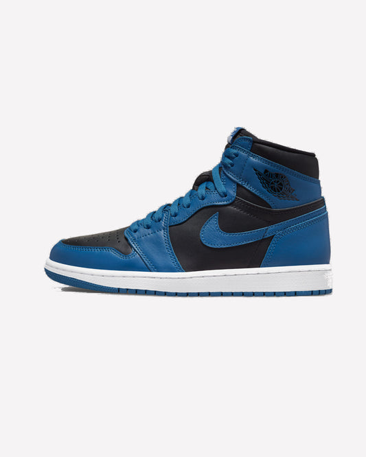 Jordan 1 Retro High OG Dark Marina Blue — vista lateral
