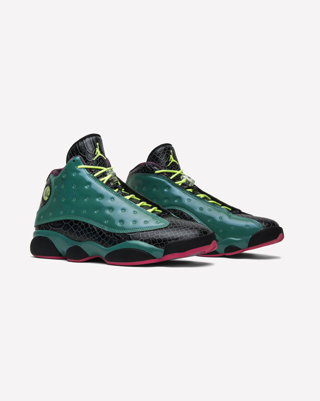 Jordan 13 Retro Doernbecher — detalle del talón