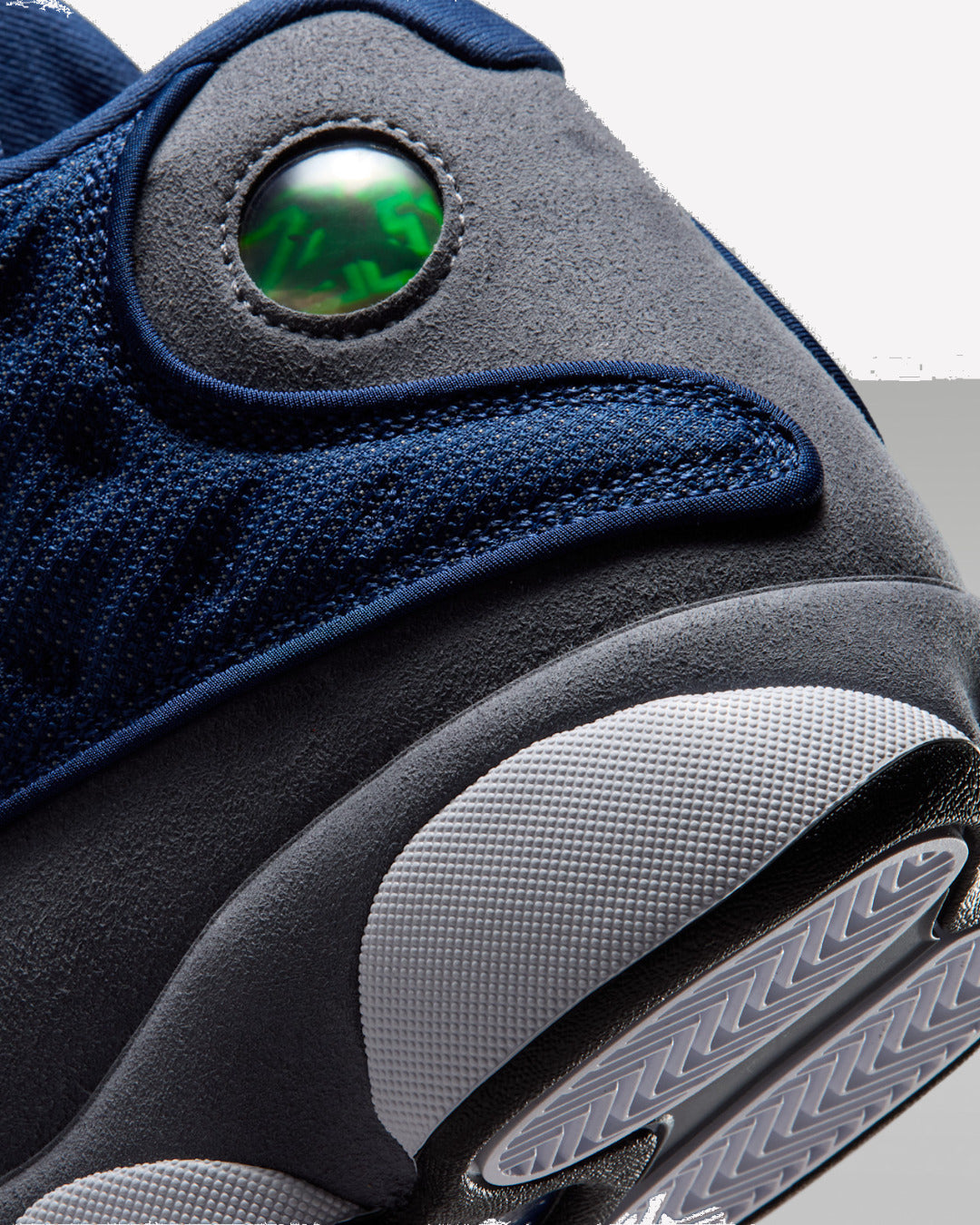 Jordan 13 Retro Flint (2026) — detalle de la puntera