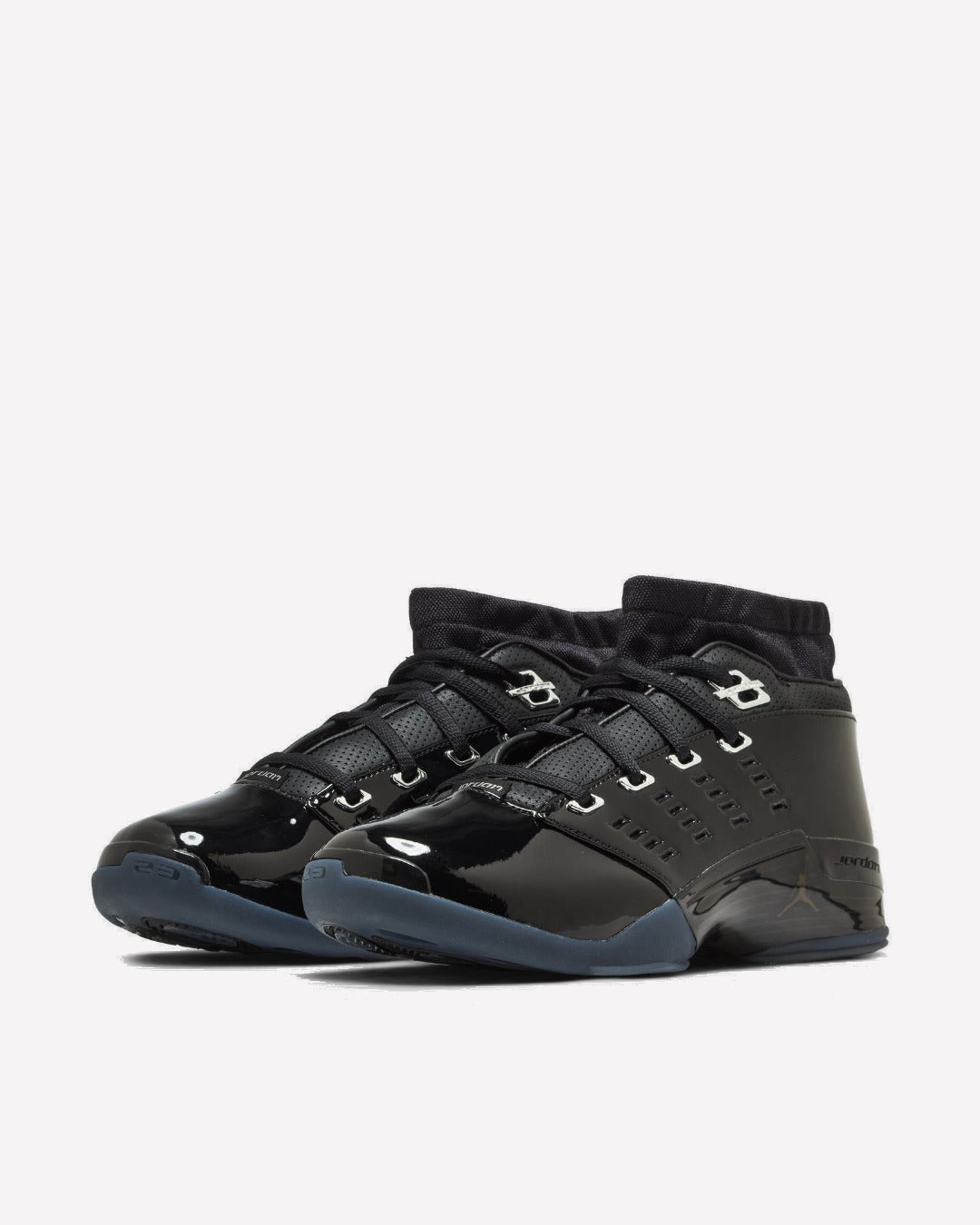 Jordan 17 Low Black Patent — Vista superior