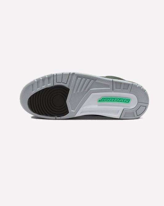 Jordan 3 Retro Green Glow — vista delantera