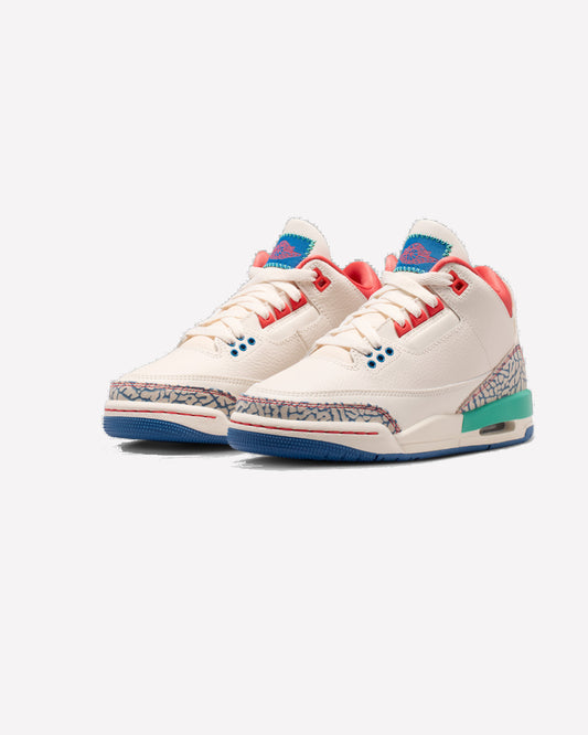 Jordan 3 Retro Play Your Way (GS) — detalle del estampado de elefante