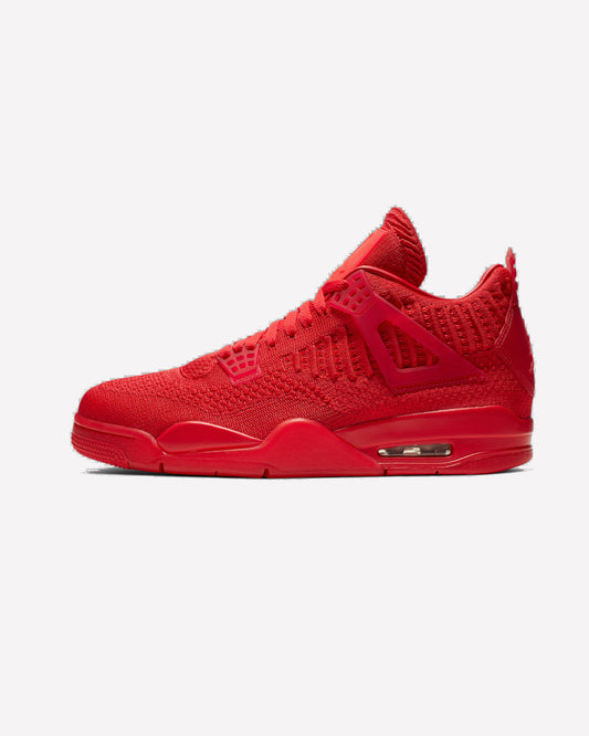 Jordan 4 Retro Flyknit Red — vista lateral