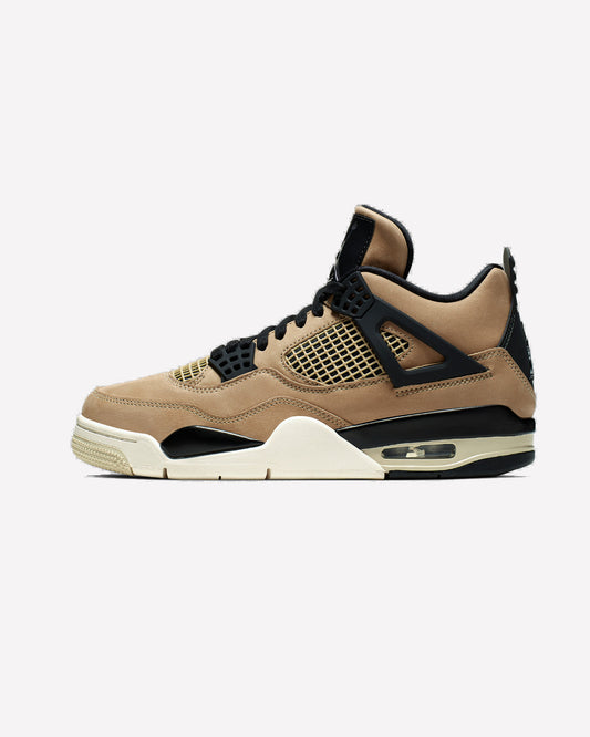 Jordan 4 Retro Fossil — vista lateral
