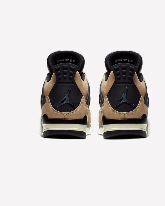 Jordan 4 Retro Fossil — detalle del talón