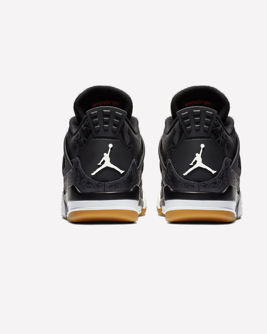 Jordan 4 Retro Laser Black Gum — par completo