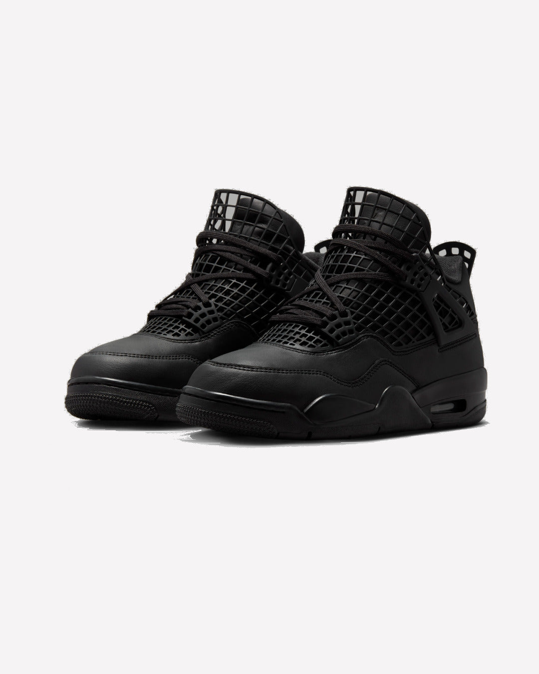Jordan 4 Retro Net Black — vista superior