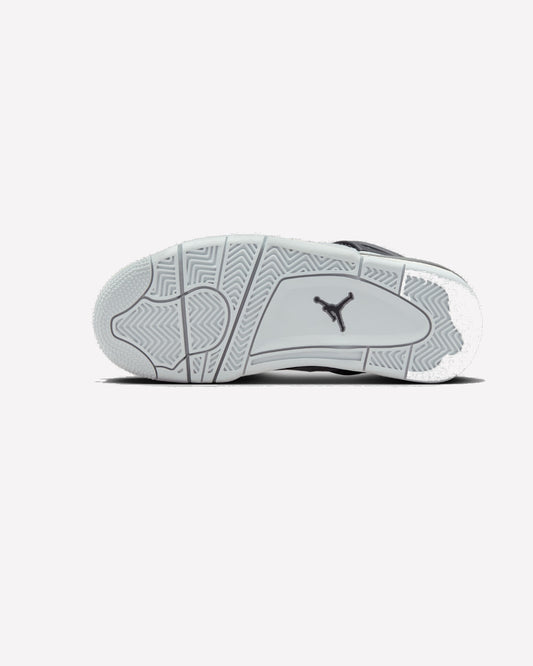 Jordan 4 Retro Platinum Gold — vista superior