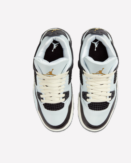 Jordan 4 Retro Platinum Gold — vista de la suela