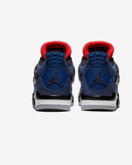 Jordan 4 Retro Winterized Loyal Blue — detalle de la lengüeta