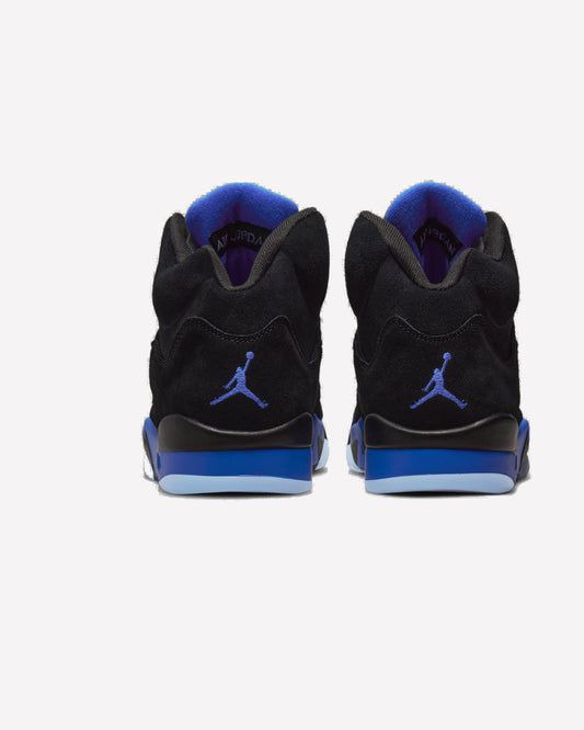 Jordan 5 Retro Racer Blue — detalle del talón