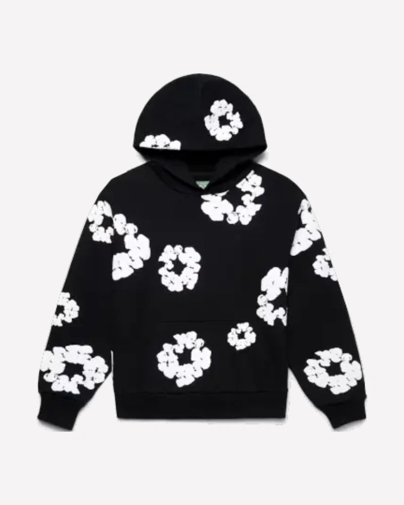 Denim Tears The Cotton Wreath Hoodie Black