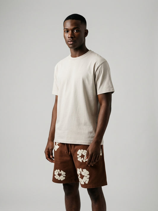 Denim Tears The Cotton Wreath Shorts Brown