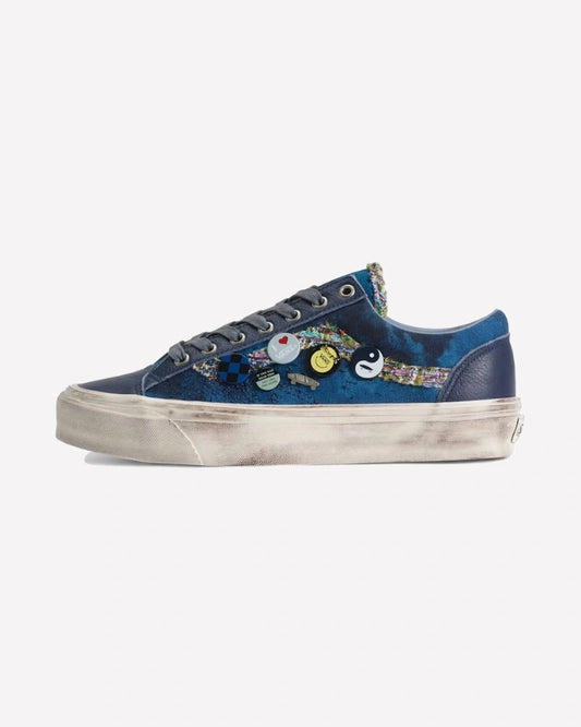 Vans Old Skool 36 LX Souvenir Navy — vista lateral