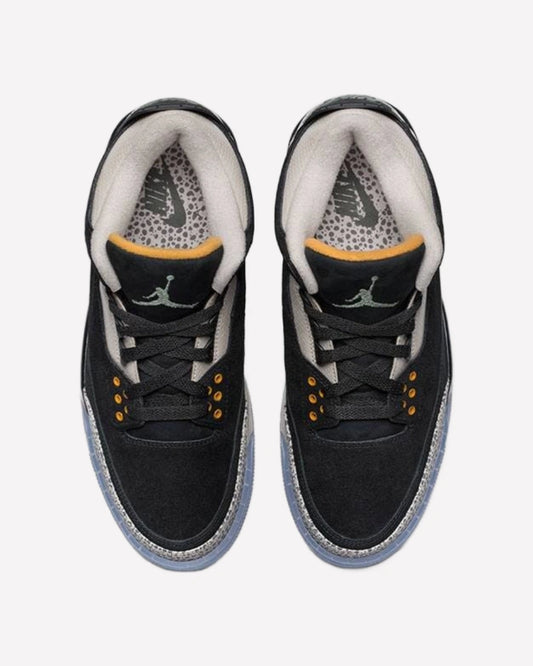 Jordan 3 Retro atmos Safari — detalle del talón