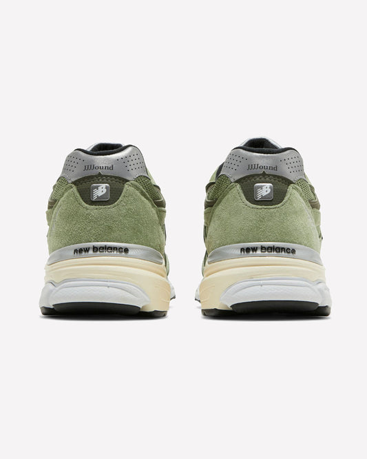 New Balance 990v3 MiUSA JJJJound Olive — vista superior