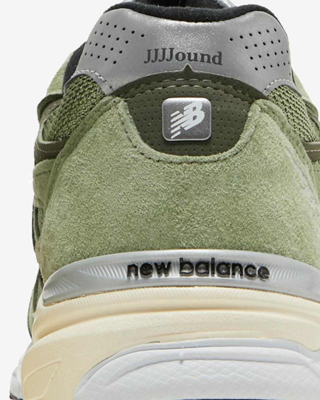 New Balance 990v3 MiUSA JJJJound Olive — par completo