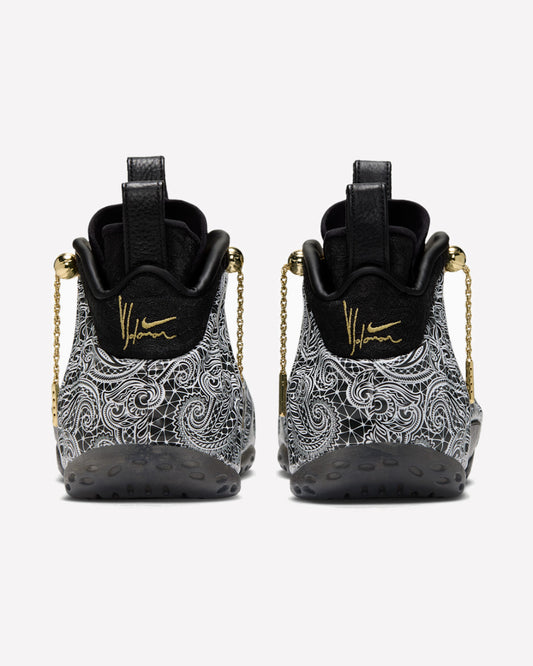 Nike Air Foamposite One Victor Solomon ASW Black — detalle del upper