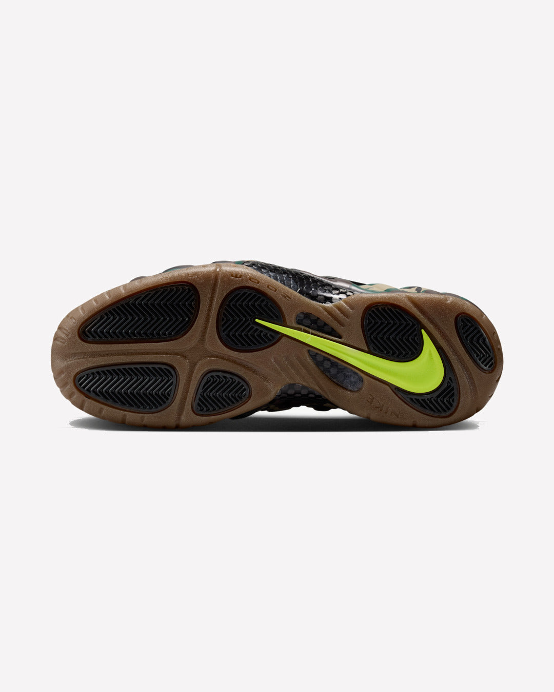 Nike Air Foamposite Pro Army Camo — vista lateral derecha