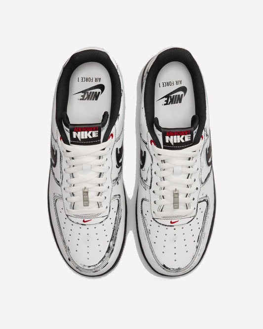 Nike Air Force 1 Low Scream Ghostface — vista trasera del talón