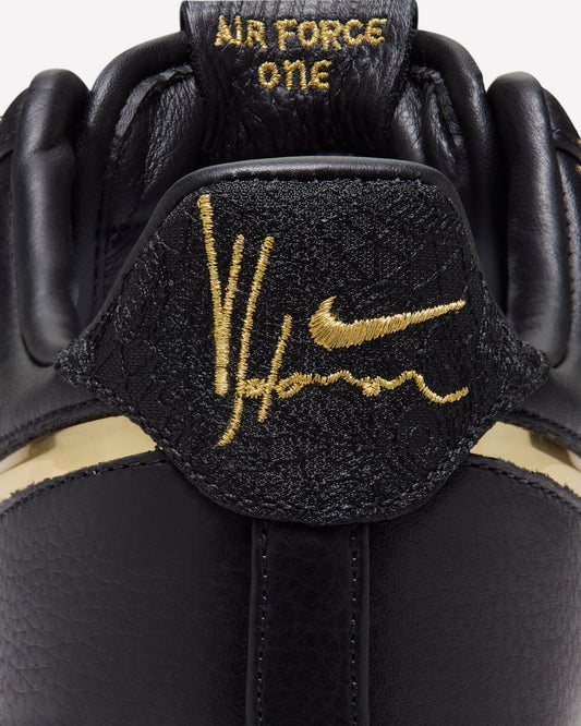 Nike Air Force 1 Low Victor Solomon ASW Black — detalle del logo