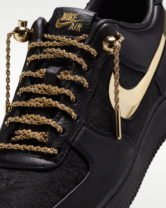 Nike Air Force 1 Low Victor Solomon ASW Black — detalle del talón