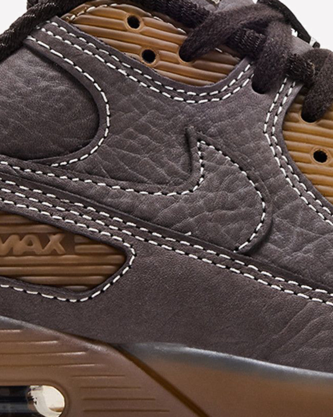 Nike Air Max 90 Shadow Brown — detalle del lateral