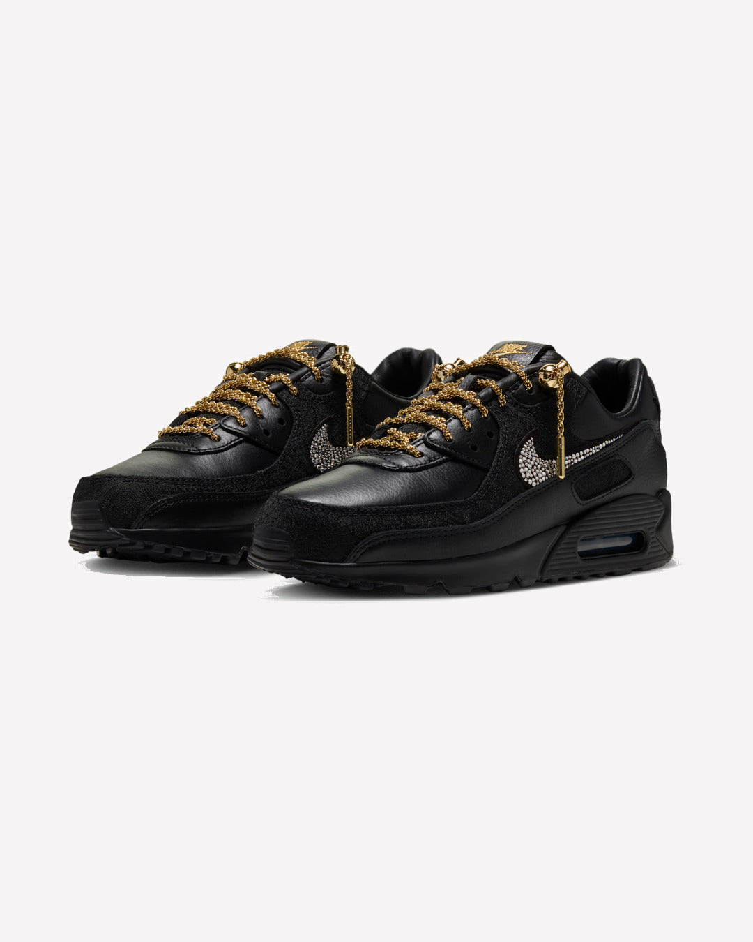 Nike Air Max 90 Victor Solomon ASW Black — detalle del upper