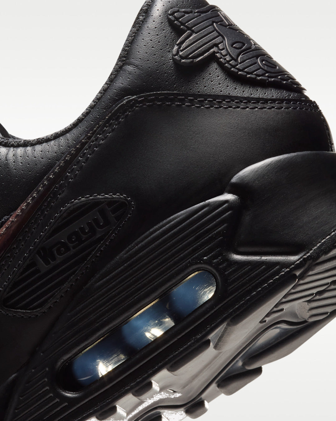 Nike Air Max 90 Wagyu Black — detalle del lateral