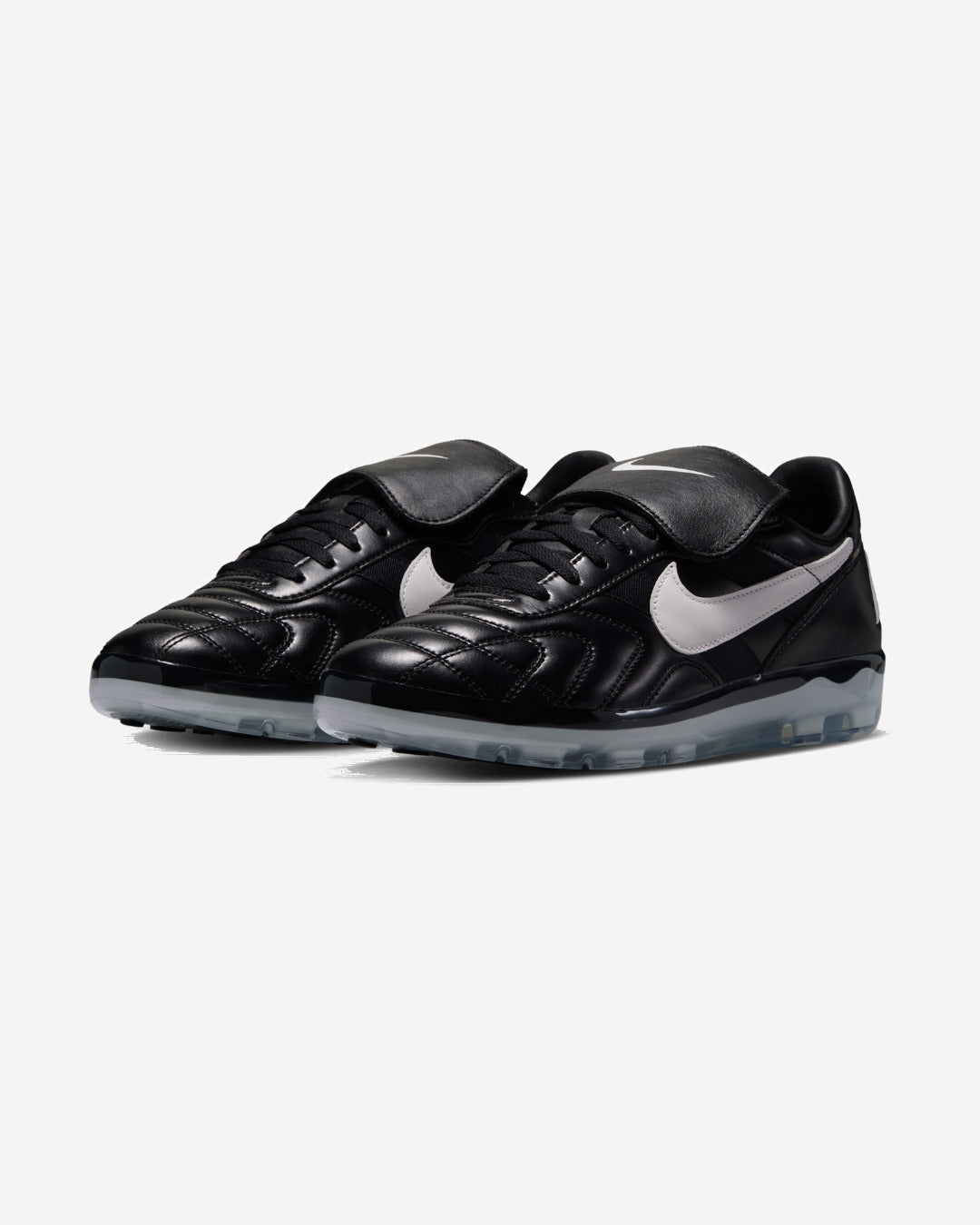 Nike Cryoshot Tiempo Premier 1994 Black White — detalle del logo