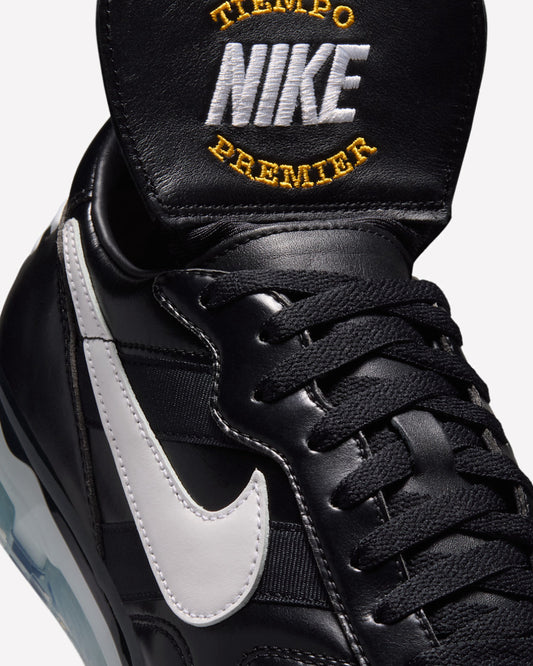 Nike Cryoshot Tiempo Premier 1994 Black White — detalle del lateral
