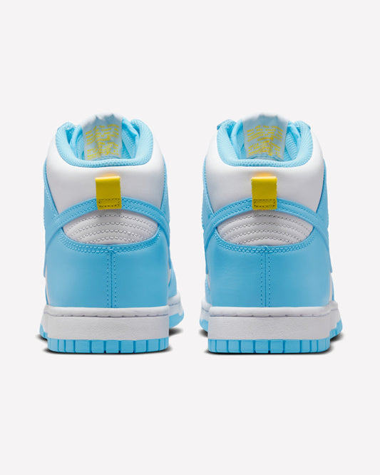 Nike Dunk High Blue Chill — detalle del lateral
