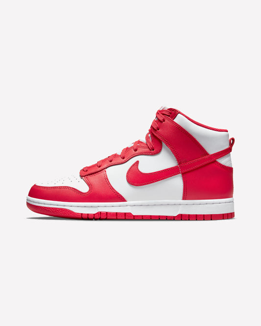 Nike Dunk High Championship White Red — vista lateral
