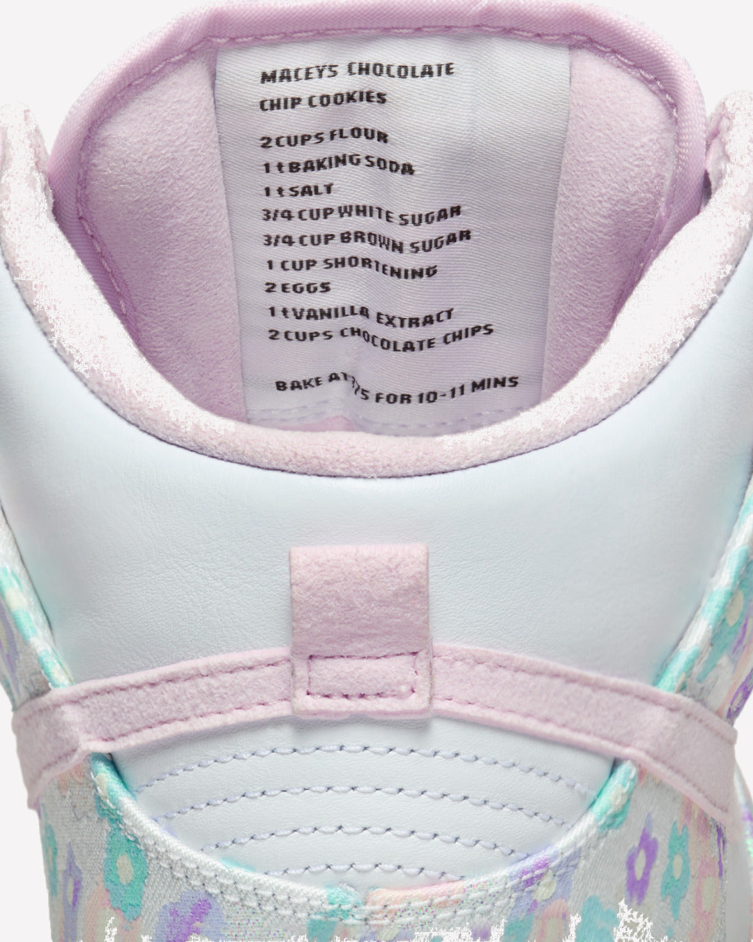 Nike Dunk High Doernbecher Macey — Detalle del estampado