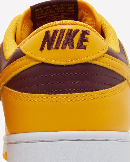 Nike Dunk Low Arizona State — detalle de la puntera