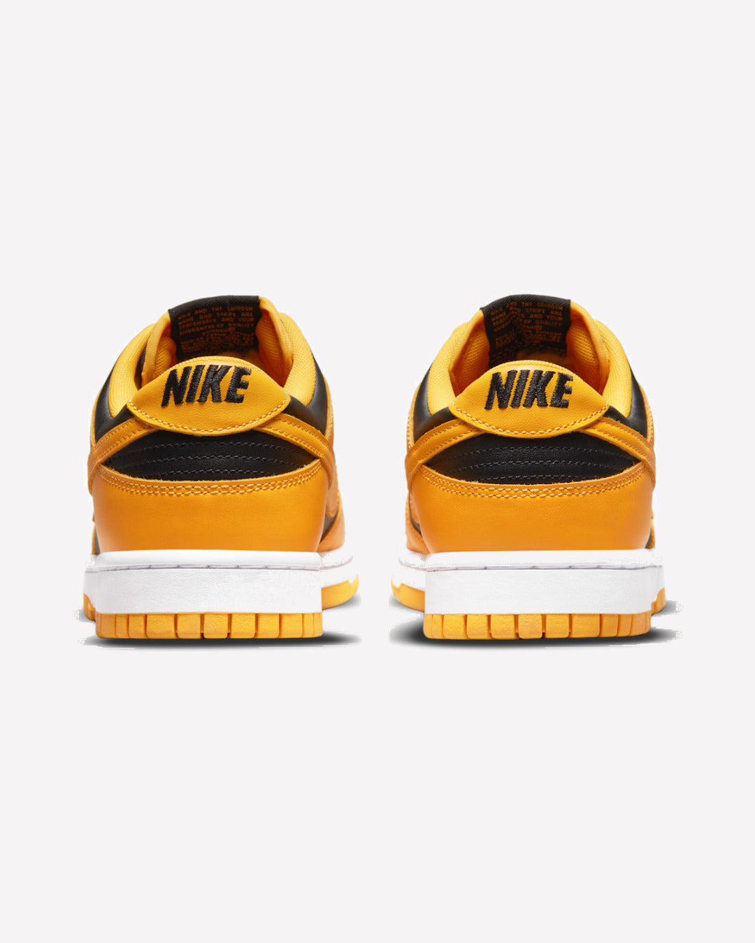 Nike Dunk Low Championship Goldenrod — detalle de la puntera