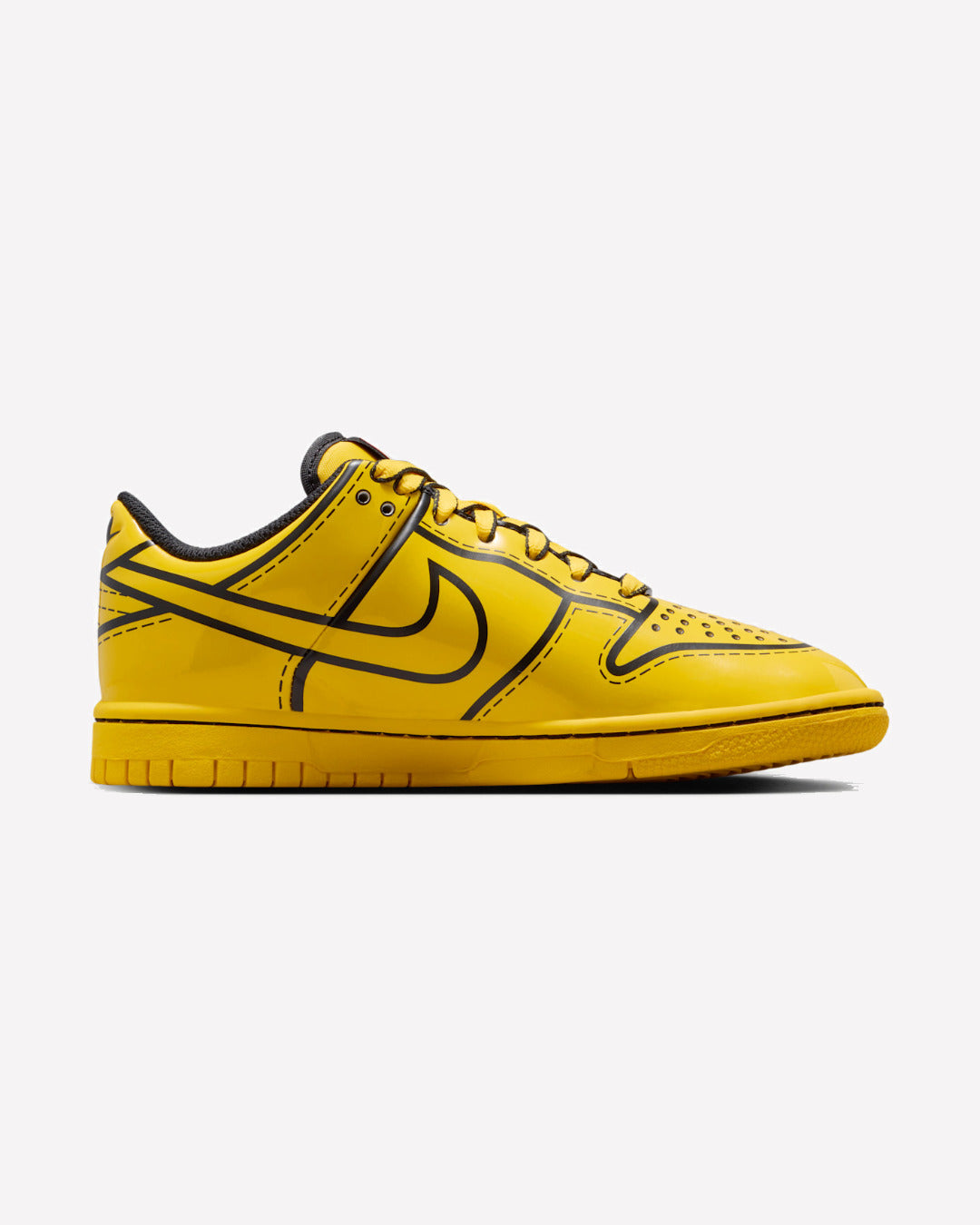 Nike Dunk Low LEGO Tour Yellow — vista trasera