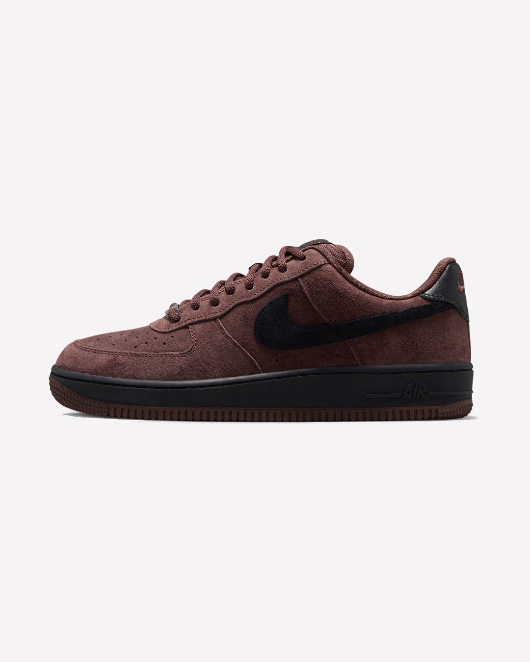 Nike SB Air Force 1 Low Light Chocolate Black — vista lateral izquierda