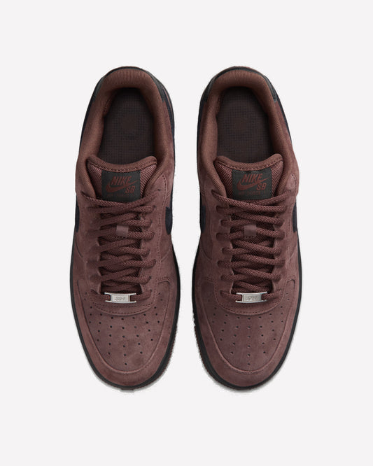 Nike SB Air Force 1 Low Light Chocolate Black — vista superior