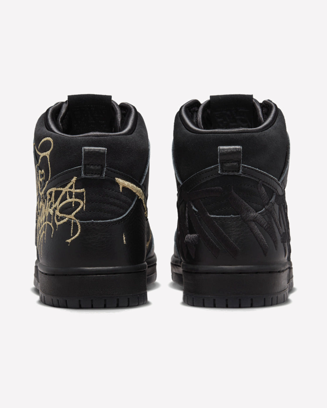 Nike SB Dunk High FAUST Black Gold — vista superior