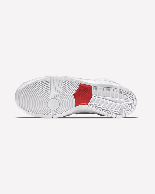 Nike SB Dunk High Oski Great White — vista frontal