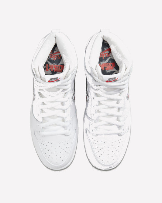 Nike SB Dunk High Oski Great White — vista superior