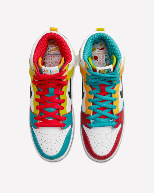 Nike SB Dunk High Pro froSkate All Love — vista superior