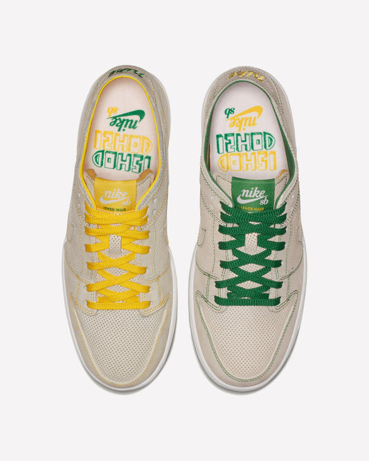 Nike SB Dunk Low Decon Ishod Wair Mismatch — detalle del upper