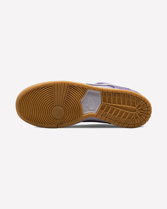 Nike SB Dunk Low Pro ISO Orange Label Lilac — vista superior