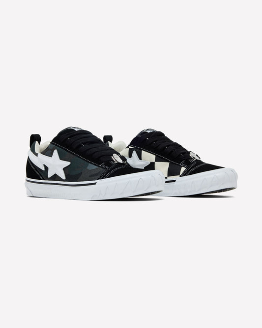 Vans Knu Skool Bape Camo Black — Detalle del talón